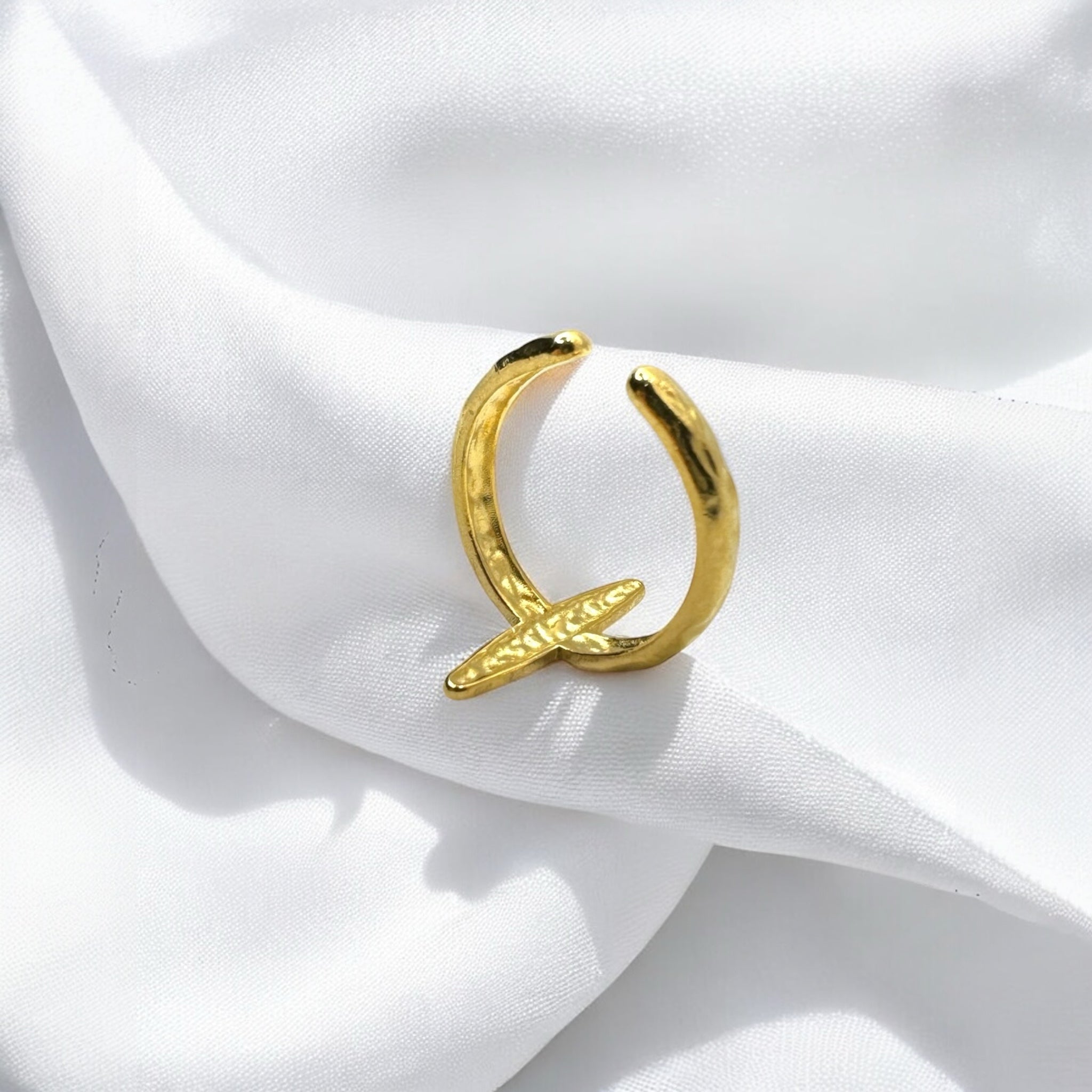 Anello orion gold regolabile Sharifa Crystals